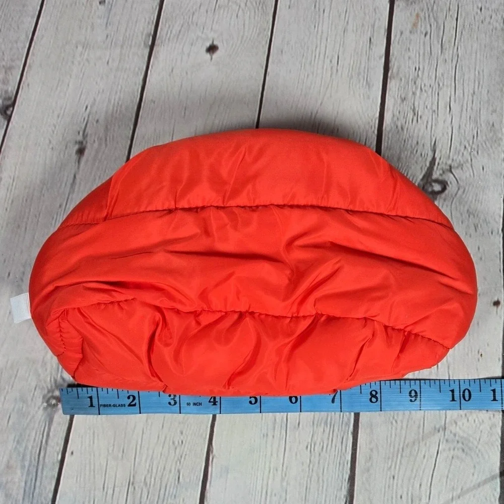 Aerie‎ Offline Puffer Pouch Bag Red Small Makeup Travel Zip Closure Bag